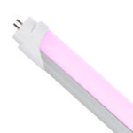 Tubo de LED T8 1200 mm Ekran 17W Rosa Conexión Un Lateral