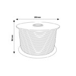 Cable Eléctrico Oxígeno Plano Manguera 2x0.5mm² para Tiras LED Monocolor - 500 metros - Imagen 2