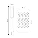 Controlador mini para tiras led RGB con control remoto por IR - Imagen 3