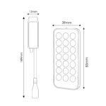 Controlador mini para tiras led RGB con control remoto por RF - Imagen 3