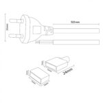Cable Adaptador Para Tira Led 220Vac Ruzok - Imagen 2