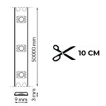 Tira de LED 220V SMD Ecofast 10W/m IP65 - 50 metros - Imagen 2