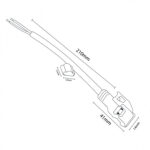 Cable adaptador crimpable para Tira LED 220VAC Ecofast - Imagen 2