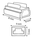 Conector 9 en 1 para Tira LED 8mm 12V/24V 2 pin - Pack 20 - Imagen 2