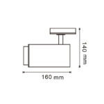 Foco LED para carril White Bari 30W Óptica Regulable Monofásico CCT - Imagen 2