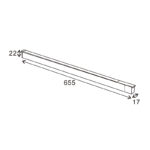 Foco LED Lounge Serie 16mm 20W para carril magnético Negro 48V - Imagen 2