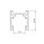Carril magnético Serie 16mm - 2 metros - Imagen 2