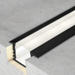 Perfil de aluminio Pladur Lacado Negro - 2 metros