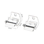 Pack 2 Clip de sujeción Blanco Lm3699 - Imagen 2