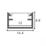 Perfil de aluminio Strush - 2 metros - Imagen 2