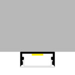 Perfil de aluminio Minim Lacado Blanco  - 2 metros - Imagen 3