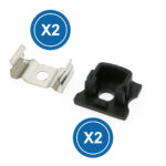 Pack 2 tapones y 2 grapas para Perfil LM3720