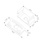 Pack 2 Tapones y 2 grapas para Perfil LM3731 - Imagen 2
