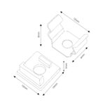 Pack 2 Tapones y 2 grapas para Perfil LM3743 - Imagen 2