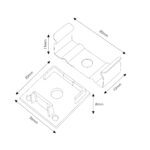 Pack 2 Tapones y 2 grapas para Perfil LM3751 - Imagen 2