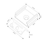 Pack 2 Tapones y 2 grapas para Perfil LM3755 - Imagen 2