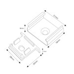 Pack 2 Tapones y 2 grapas para Perfil LM3767 - Imagen 2