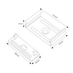 Pack 2 Tapones y 2 grapas para Perfil LM3775 - Imagen 2