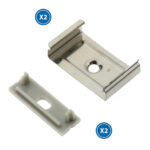 Pack 2 Tapones y 2 grapas para Perfil LM3775