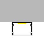 Perfil de aluminio Rok Lacado Blanco - 2 metros - Imagen 3