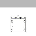 Perfil de aluminio Fate Lacado Negro - 2 metros - Imagen 3