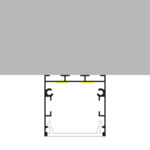 Perfil de aluminio Fate Lacado Negro - 2 metros - Imagen 4