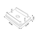 Pack 2 Tapones para Perfil LM3815 - Imagen 2
