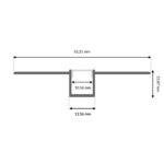 Perfil de Aluminio Boyd - 2 Metros - Imagen 2