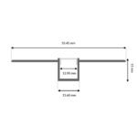 Perfil de Aluminio Muf - 2 Metros - Imagen 2