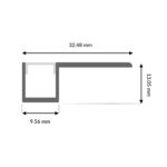 Perfil de Aluminio Dife  - 2 Metros - Imagen 2