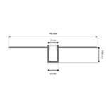 Perfil de Aluminio Nor - 2 Metros - Imagen 2
