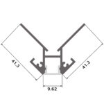 Perfil de aluminio Can - 2 metros - Imagen 2