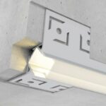 Perfil de aluminio Nisen empotrable Esquina 12/24V 2 metros - DSC