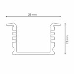 Perfil de aluminio SubAqua IP65 - 2 metros - Imagen 2