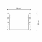 Perfil de aluminio Aqua IP65 - 2 metros - Imagen 3