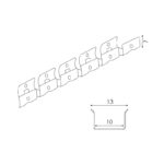 Perfil flexible de  Acero Inoxidable 10X7H mm para neones o funda de silicona - 20 metros - Imagen 2