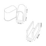 Pack Tapones y grapas para tira Funda Neon LM3979 - Imagen 2