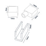 Pack Tapones y grapas para tira Funda Neon LM3983 - Imagen 2