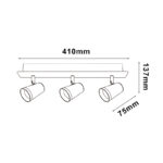 Aplique de techo GU10 State 3 Focos - DSC - Imagen 2