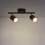 Lámpara de Techo Serie Black 2 Focos GU10