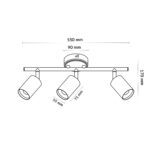 Lámpara de Techo Serie Black 3 Focos GU10 - Imagen 2