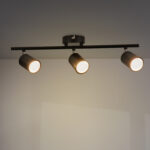 Lámpara de Techo Serie Black 3 Focos GU10