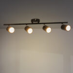 Lámpara de Techo Serie Black 4  Focos GU10