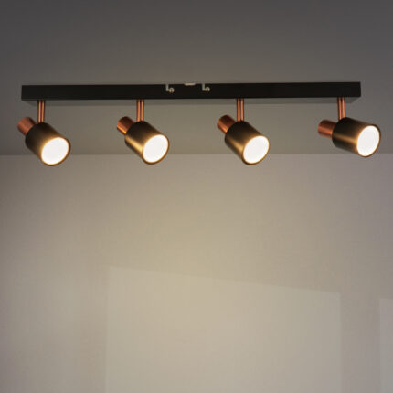 Lámpara de Techo Serie Gold 4 Focos GU10