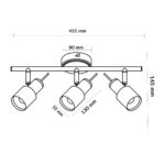 Lámpara de Techo Serie White 3 Focos GU10 - Imagen 2