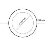Aro Blanco Supletorio cubre hueco para Downlight 20W - Imagen 2