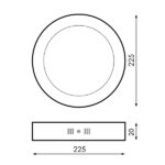 Panel de Superficie Serie Pro Circular 20W - DSC - Imagen 2