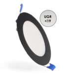 Panel LED Circular Negro 6W CCT