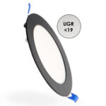 Panel LED Circular Negro 9W CCT