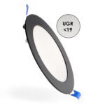 Panel LED Circular Negro 12W CCT
